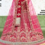 Bridal Designer Double Dupatta Mirror Work Lehenga Collection
