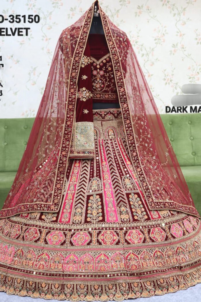 Velvet 12 Kali Bridal Heavy Lehenga Collection - Image 2