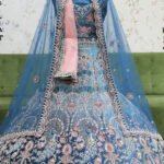 Velvet Double Dupatta Heavy Work Lehenga Collection