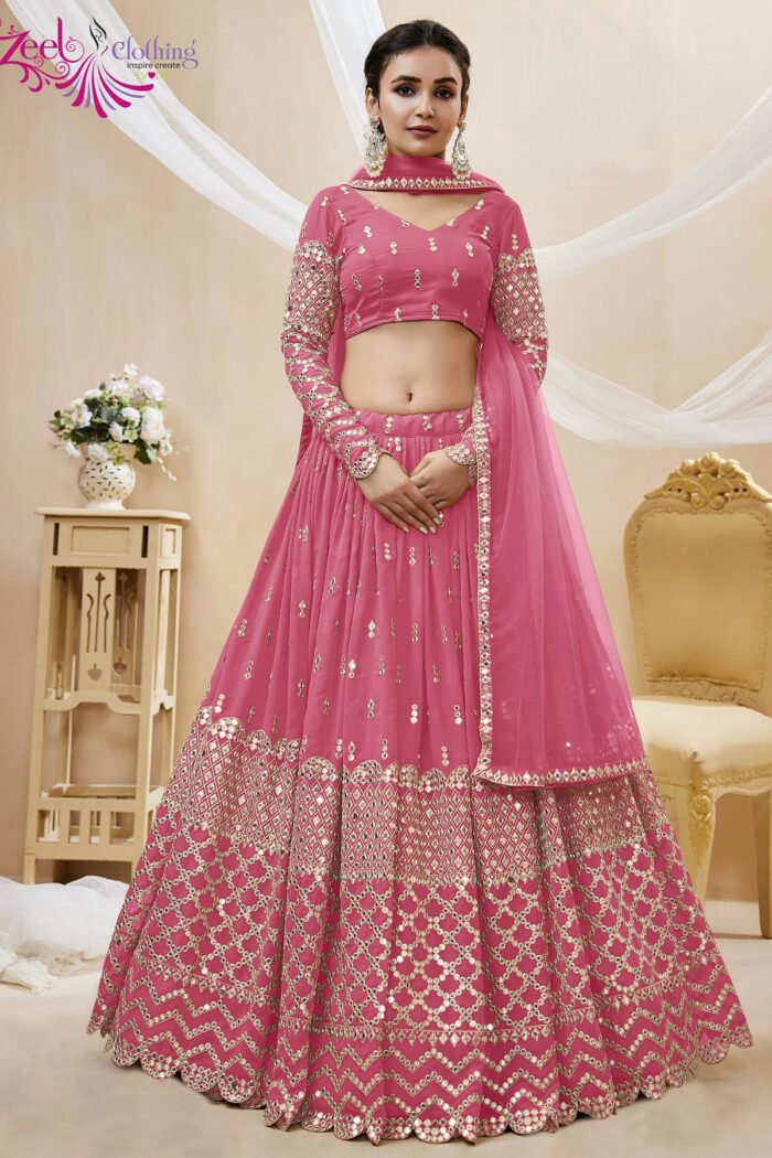 Zeel Lehenga Georgette Sequins Embroidery Work - Image 11