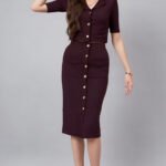 Liycra Top And Skirt With Pocket Western Dress Collection