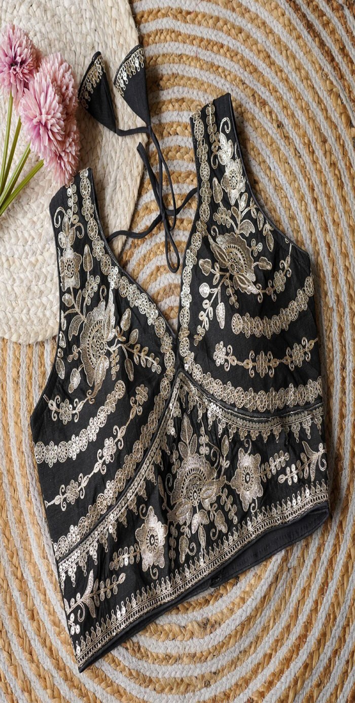 Beautiful Embroidery Sequence And Coding Blouse C ollection - Image 10