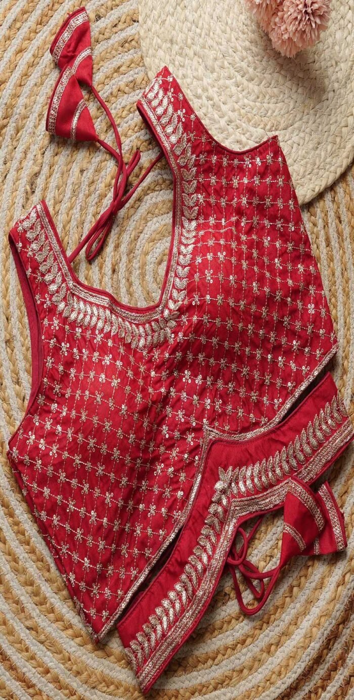 Embroidery And Sequence Work Blouse Collection - Image 12