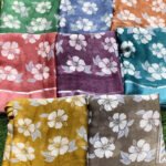 Floral Printed Saree With Satin Patta Collection