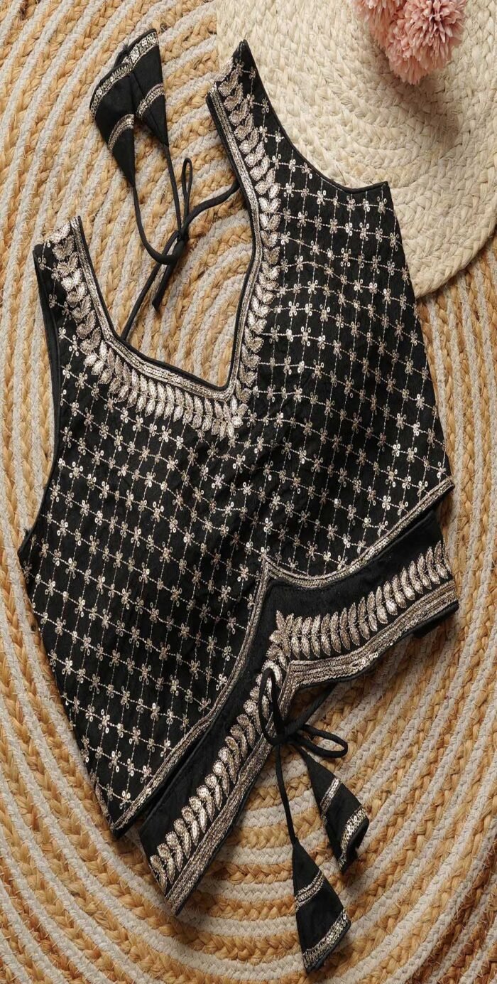 Embroidery And Sequence Work Blouse Collection - Image 14