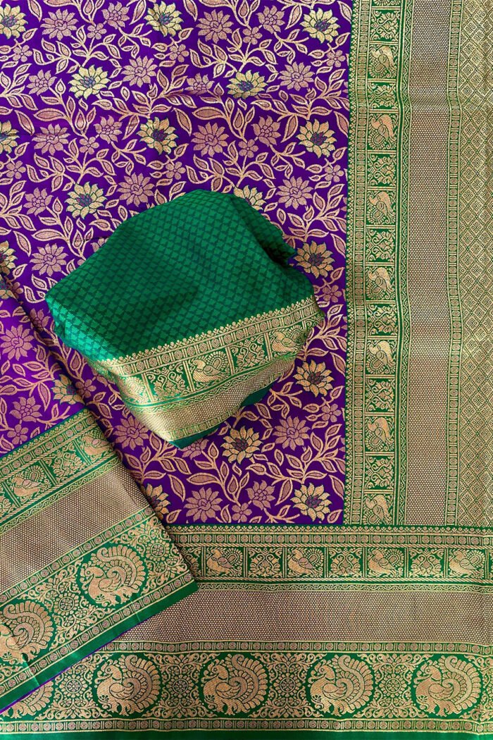 Pure Soft Silk Saree With Jaal Design Collection - Image 3