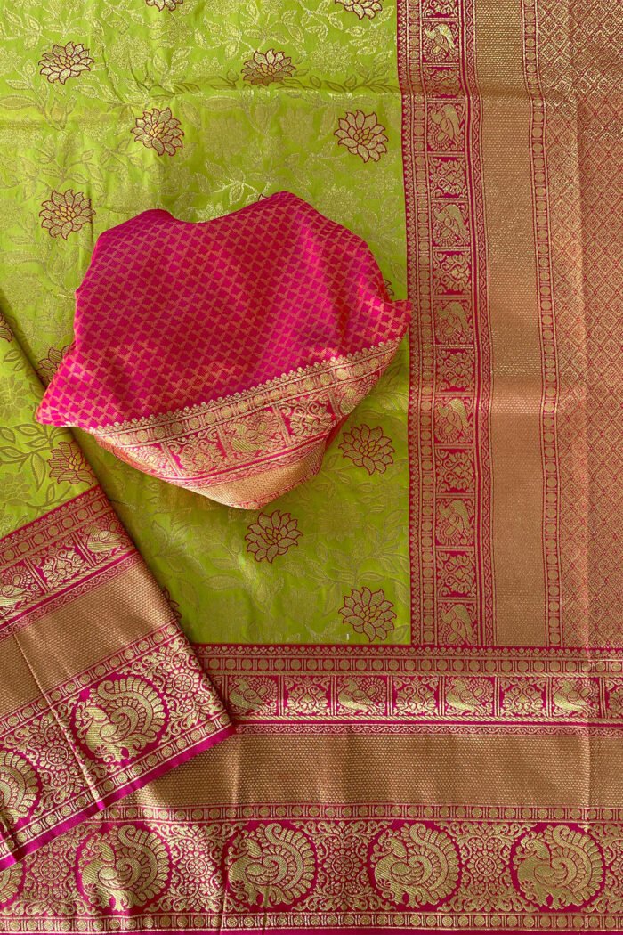 Pure Soft Silk Saree With Jaal Design Collection - Image 11