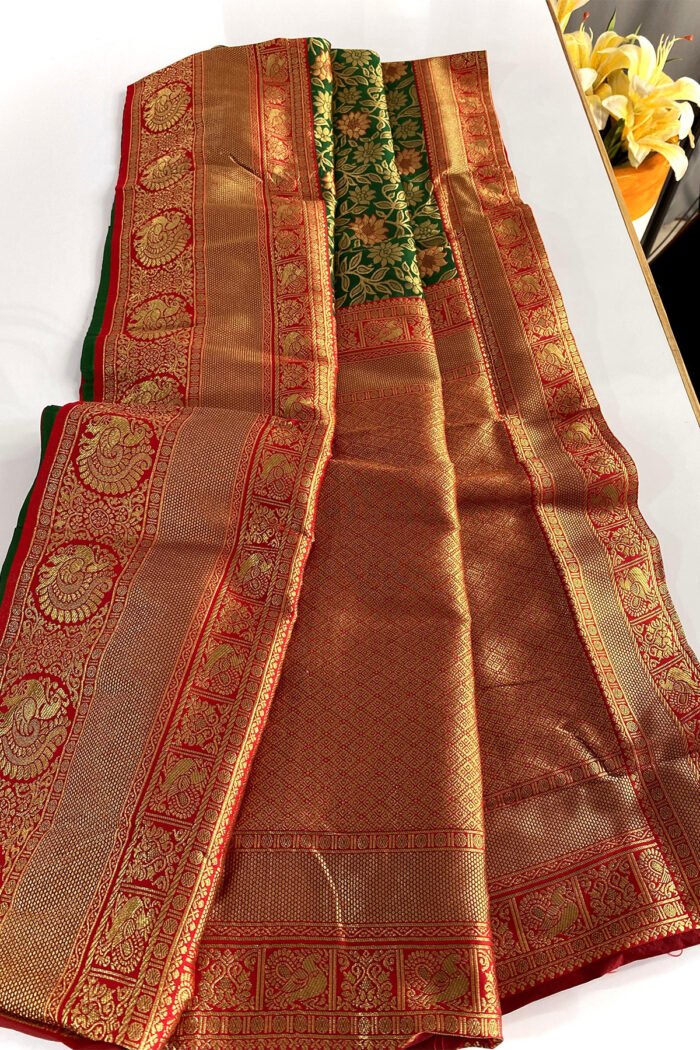 Pure Soft Silk Saree With Jaal Design Collection - Image 19