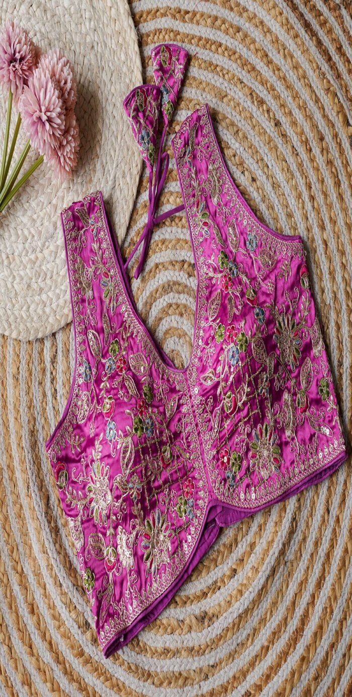 Silk Embroidery Sequence Coding Blouse Collection - Image 9