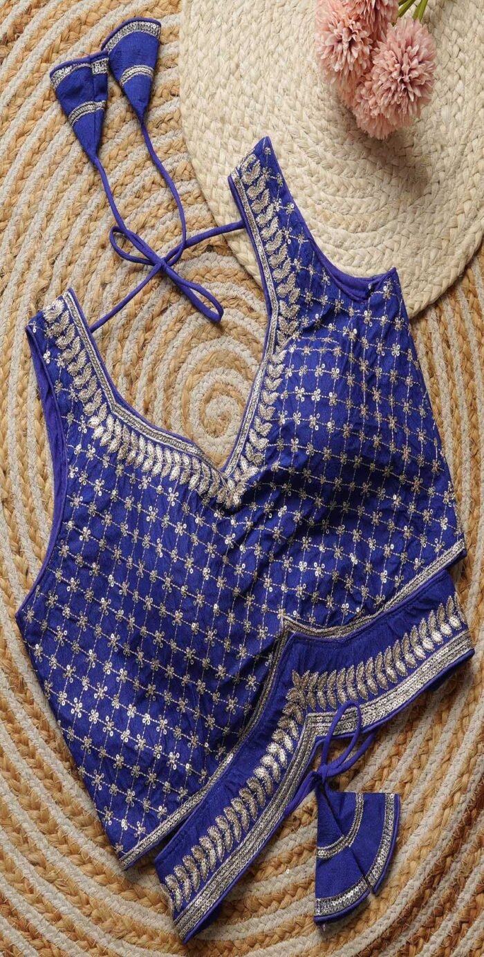 Embroidery And Sequence Work Blouse Collection - Image 3