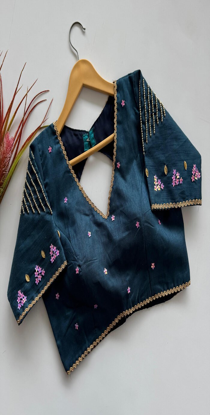 Deginer Silk Golden Handwork Blouse Collection - Image 5