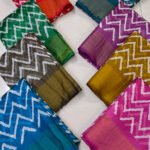 Designer Leheriya Printed Saree With Zari Patta