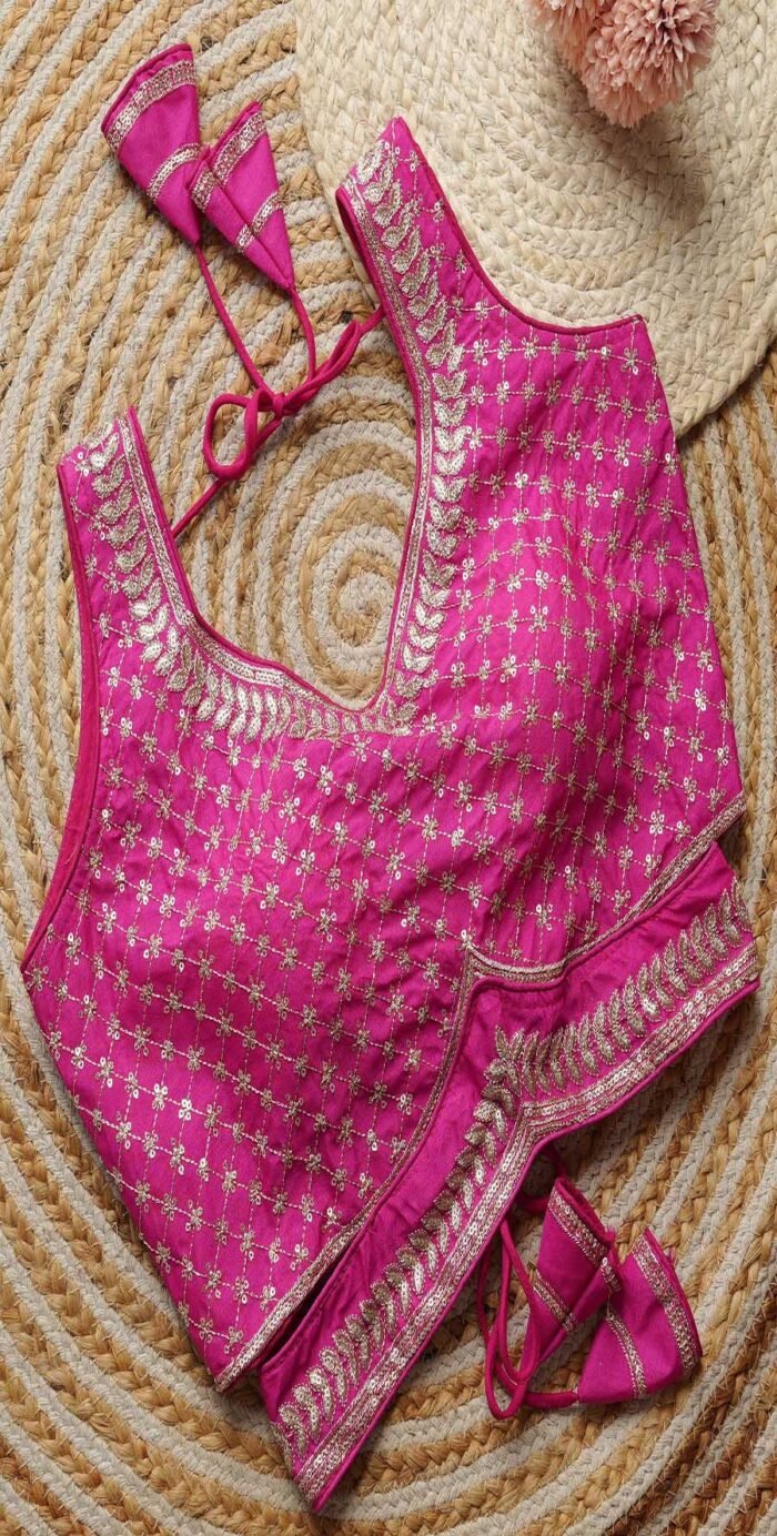 Embroidery And Sequence Work Blouse Collection - Image 4