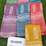 Dola Fabric Sarees With Stylish Print & Sequence Highlights Wholsale Collection