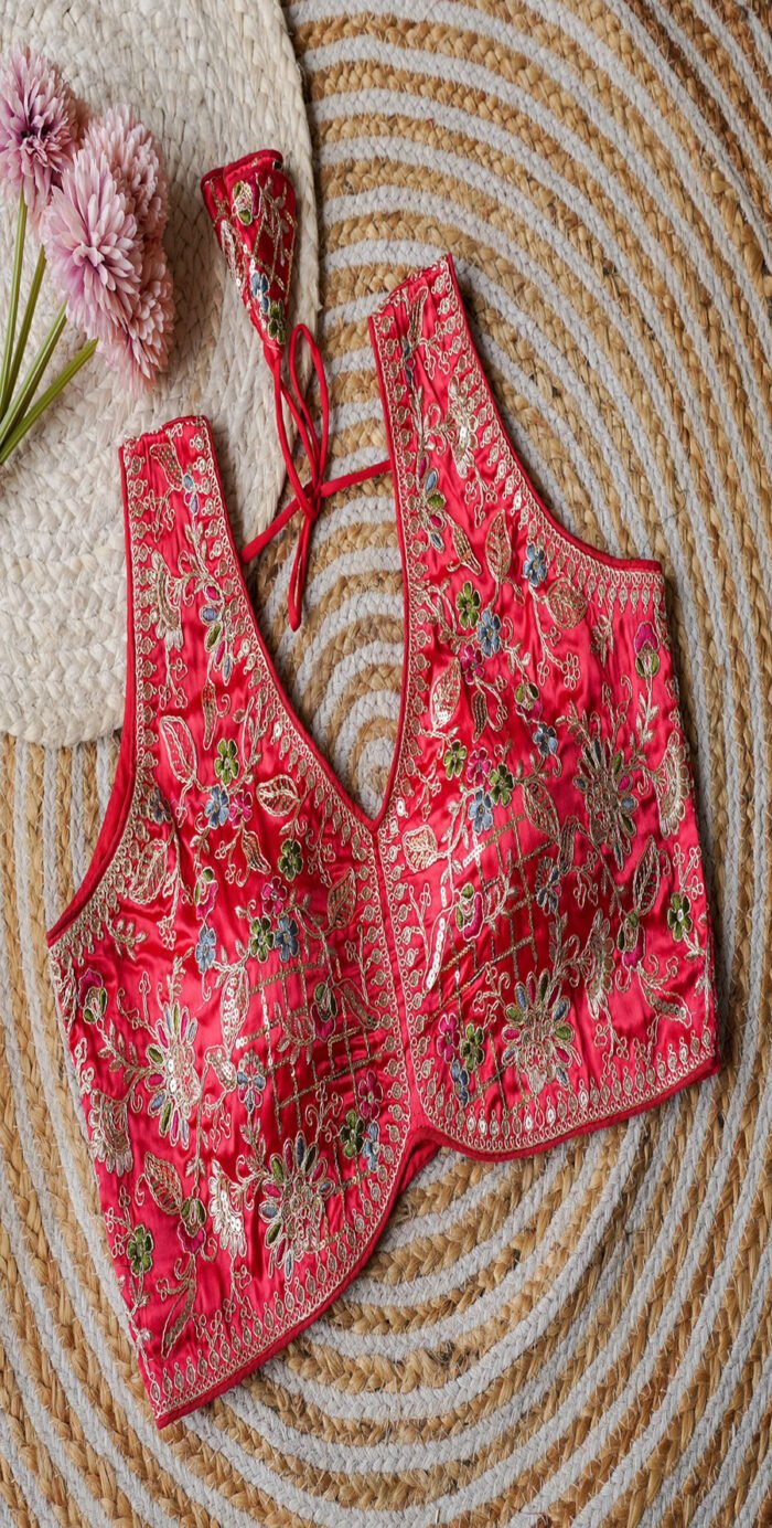 Silk Embroidery Sequence Coding Blouse Collection - Image 5
