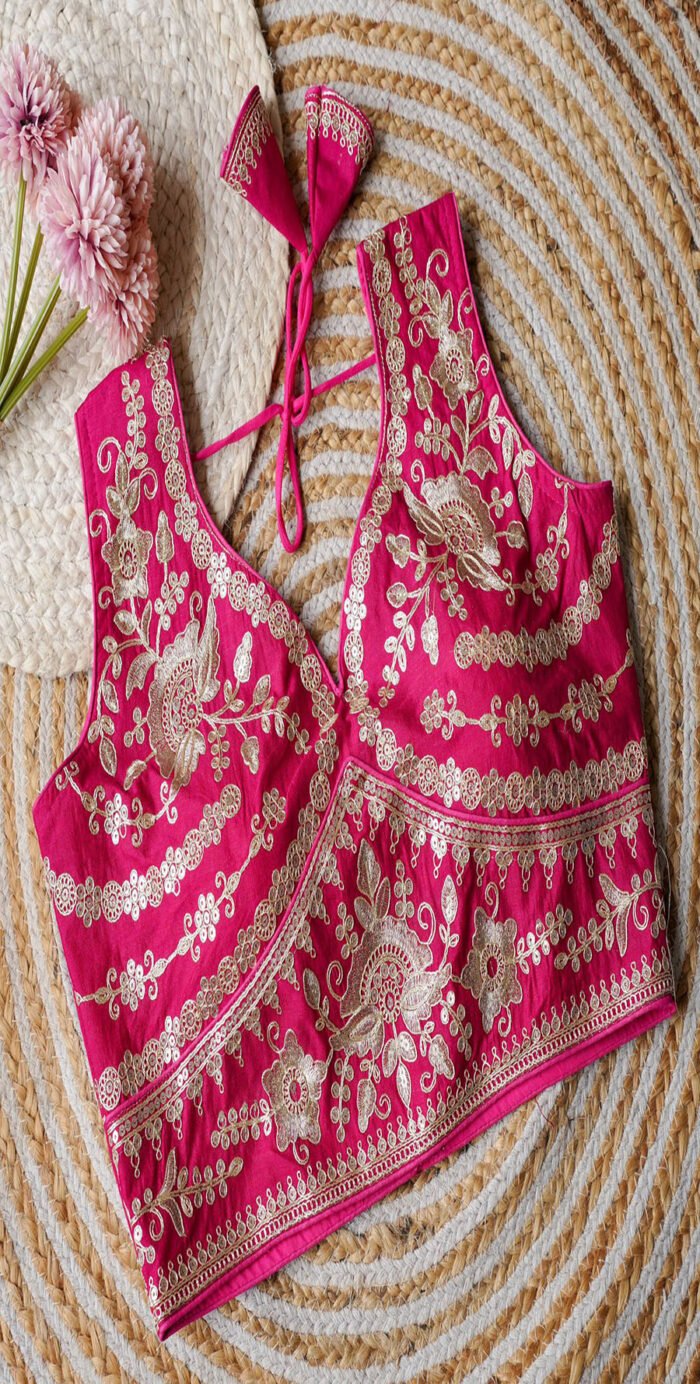 Beautiful Embroidery Sequence And Coding Blouse C ollection - Image 5