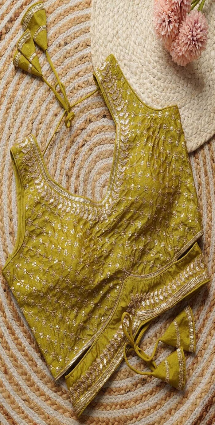 Embroidery And Sequence Work Blouse Collection - Image 9