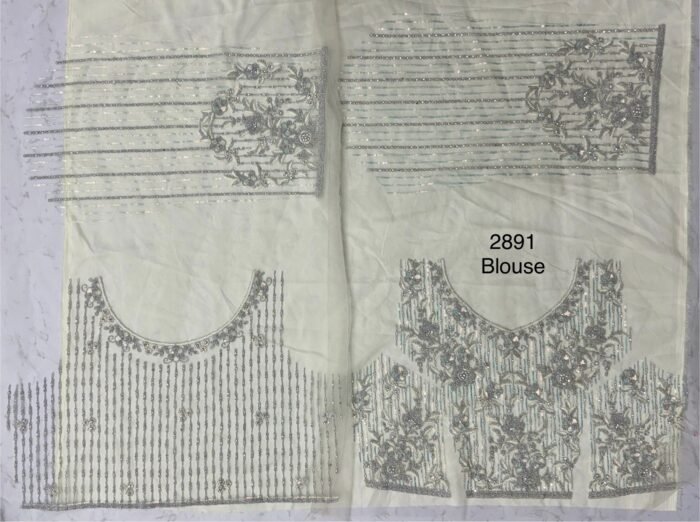 Net Dori Embroidery Raninbow Sequins Lehenga - Image 3