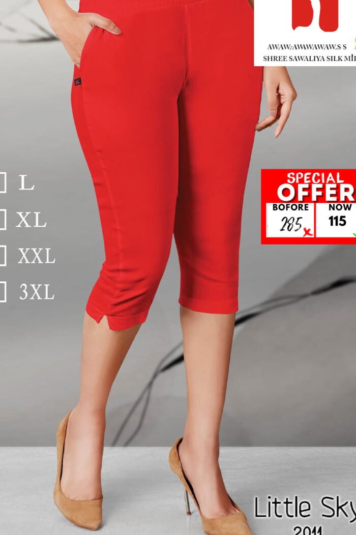 Lycra Knee Lenght Leggings Wholsale Collection - Image 12