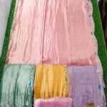 Satin Fabric Saree With Cutwork Border Collection