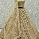 Heavy Net Zari Embroidery Multi Thread Work Lehenga Choli