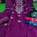 Kurti Pent Set Vetikan Silk Palazzo Kurti Set Collection