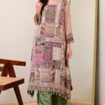 Pakistani Pure Chinon Anarkali Kodi Round Set