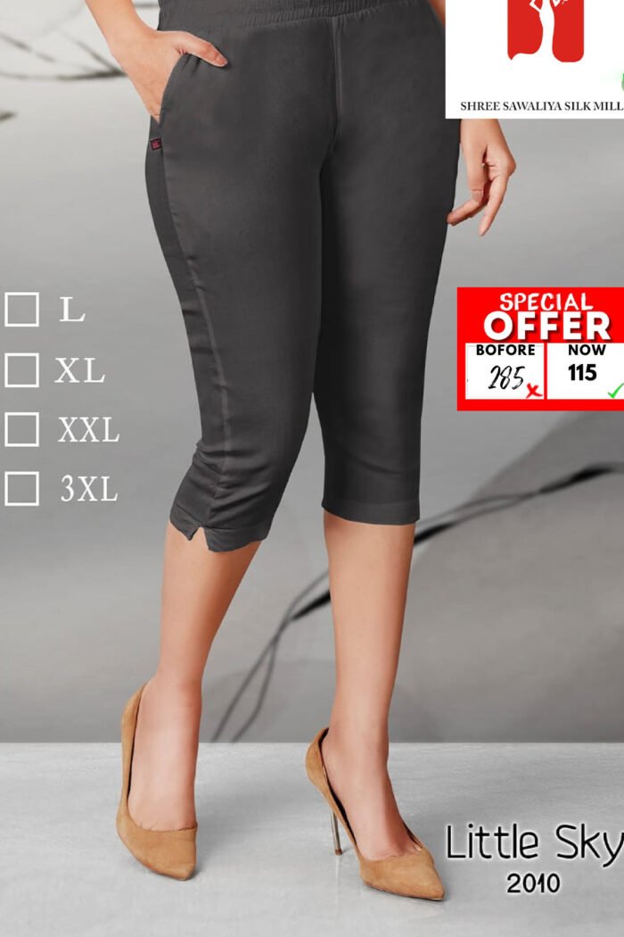 Lycra Knee Lenght Leggings Wholsale Collection - Image 3