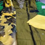 Silk Embroidery Work Party Wear Kurti Set Collection