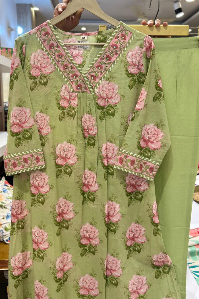 Printed Japipuri Cotton Kurti Set Collection - Image 2