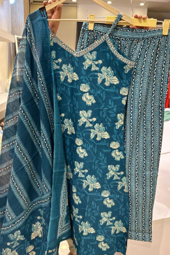 Premium Cotton Sleeveless Kurti Pent Set Collection - Image 5