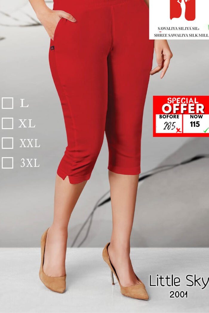 Lycra Knee Lenght Leggings Wholsale Collection - Image 9