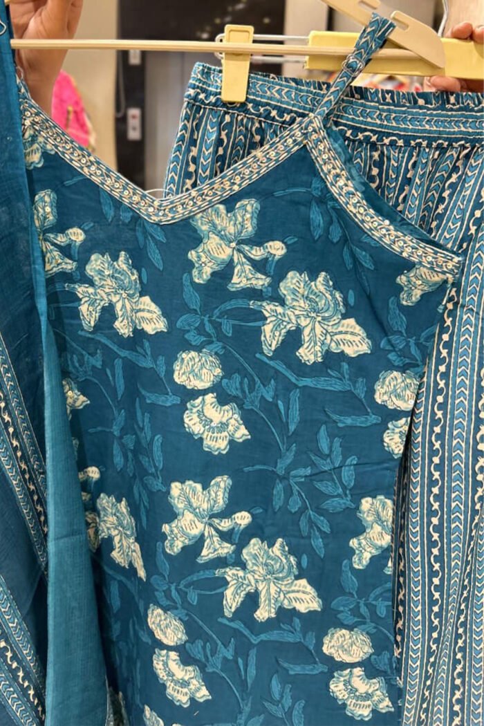 Premium Cotton Sleeveless Kurti Pent Set Collection - Image 6