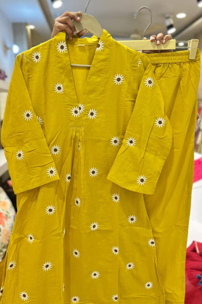 Premium Jaipuri Embroidery Kurti Set Collection - Image 4