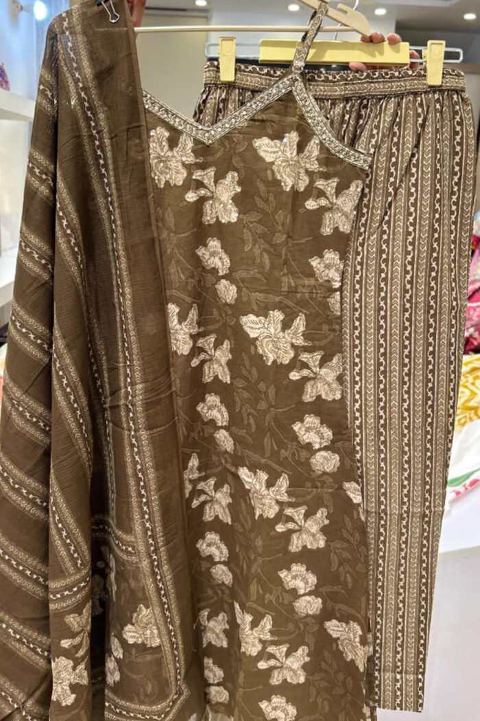 Premium Cotton Sleeveless Kurti Pent Set Collection - Image 3