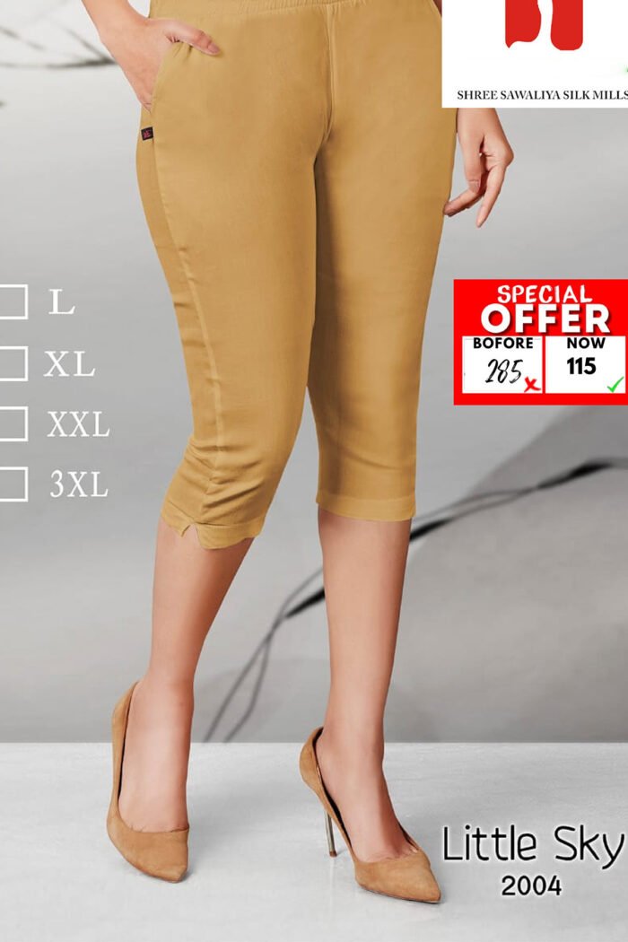 Lycra Knee Lenght Leggings Wholsale Collection - Image 8