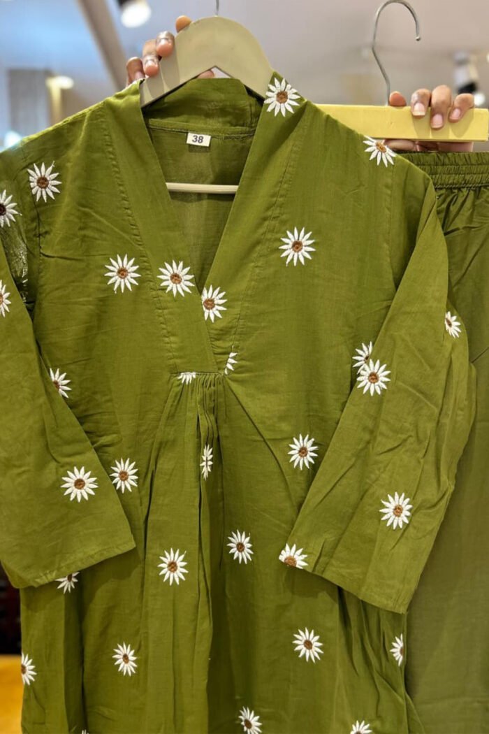 Premium Jaipuri Embroidery Kurti Set Collection - Image 6