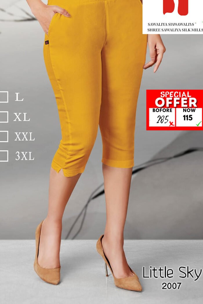 Lycra Knee Lenght Leggings Wholsale Collection - Image 5