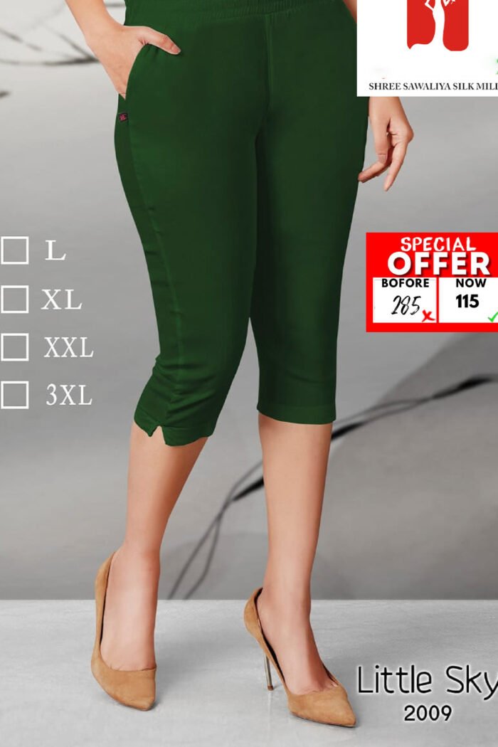Lycra Knee Lenght Leggings Wholsale Collection - Image 4