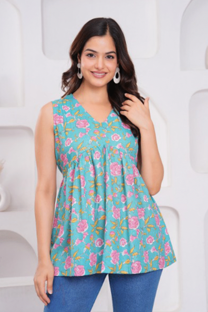 Short Printed Jaipuri Kurti Collection - Image 2