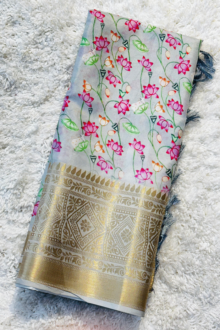 Banarasi Printed Silk Saree Festive Collection - Image 2