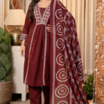 Jaipuri Cotton 60 60 Kurti Pant Dupatta Set Wholesale Set