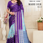 Mahu Silk Pattu Saree With Print Work Wholesale Saree