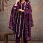 Full Embroidery Work Premium Cotton Kurti Set