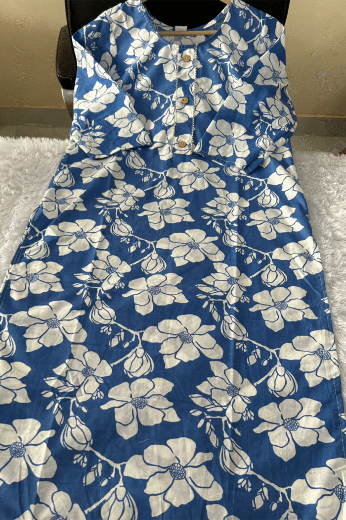 Daily Wear Long Cotton Kurti With Print Work Collection - Image 16