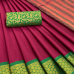 Silk Saree With Beautiful Zari Motifs Work