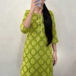 Daily Wear Long Cotton Kurti With Print Work Collection