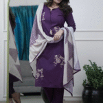 Pure Cotton Sequence & Jari Embroidery Kurti Pant Set