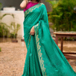 Silk Printed Self Jequard Border Collection