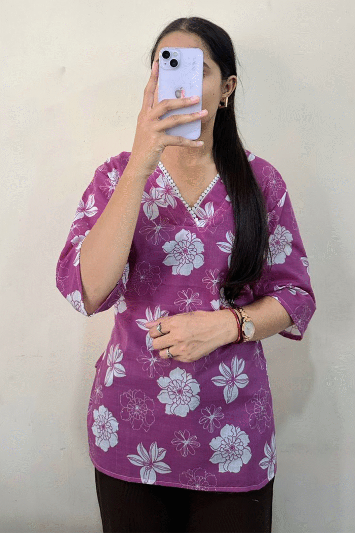 Short Kurti Printed Cotton 60*60 Collection - Image 2